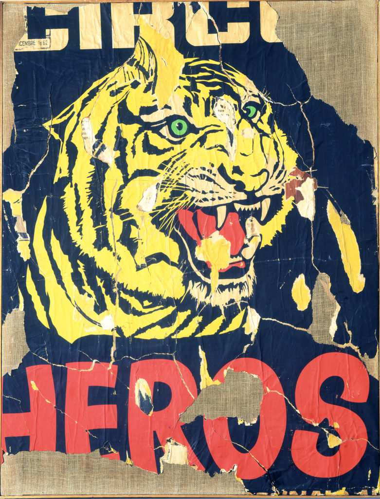 La Tigre - Collage by Mimmo Rotella