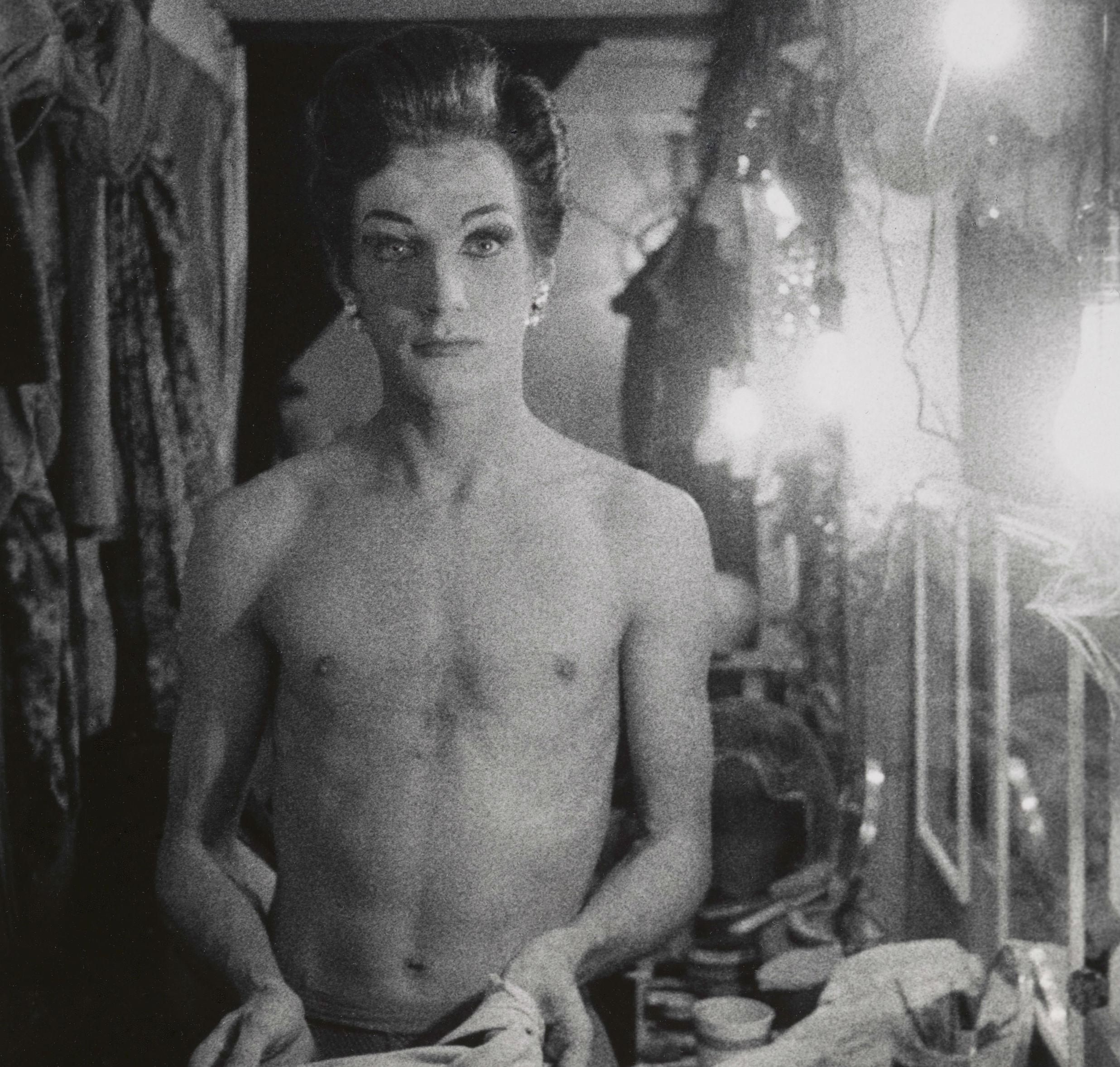 Diane Arbus photograph of a young drag performer