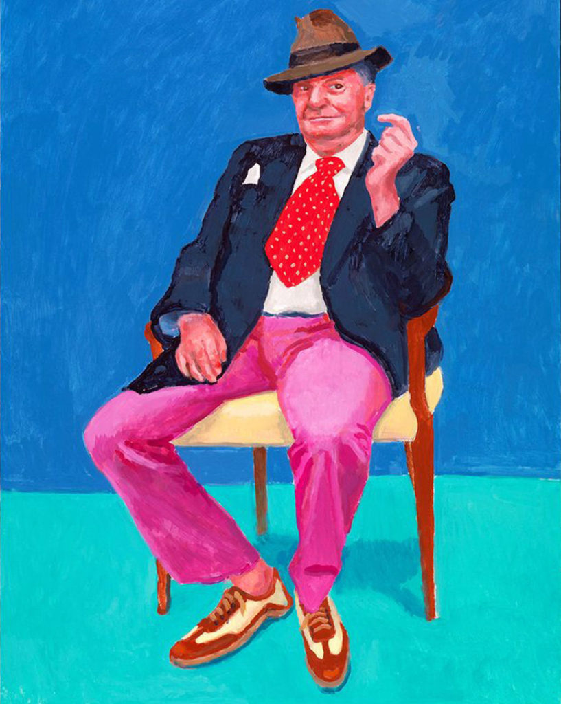 Painting by David Hockney