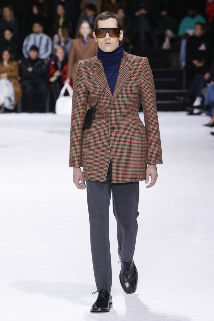 Balenciaga Fall 2018 menswear suit tweed