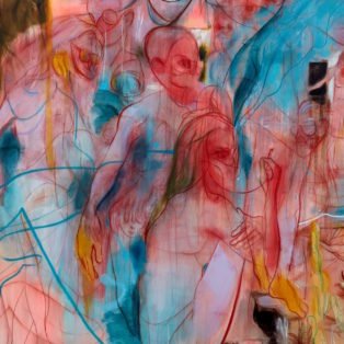 Painting by Nigel Cooke (detail)