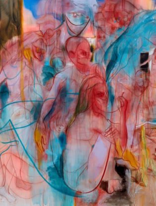 Painting by Nigel Cooke (detail)