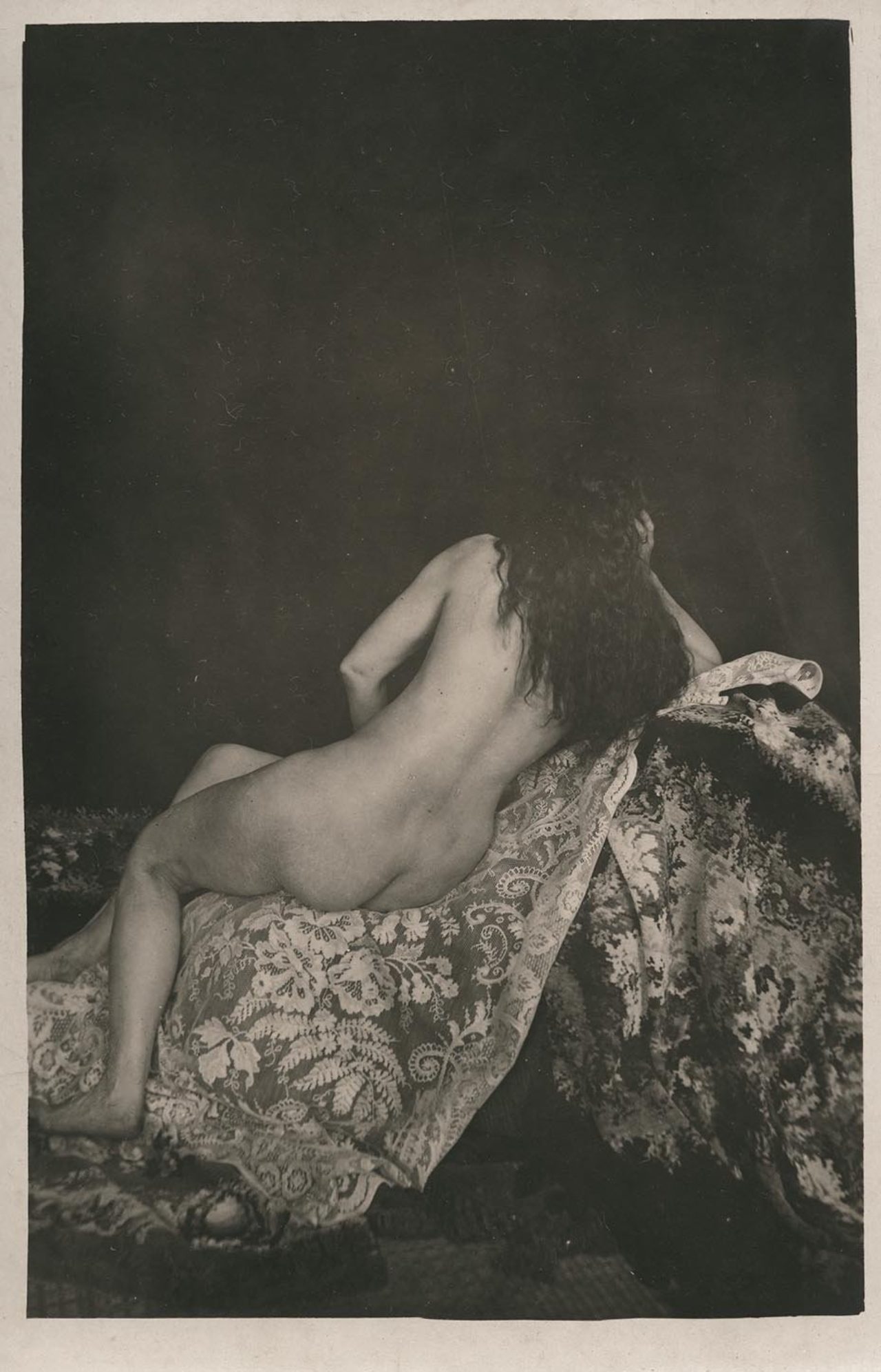 vintage photo of a woman at a brothel
