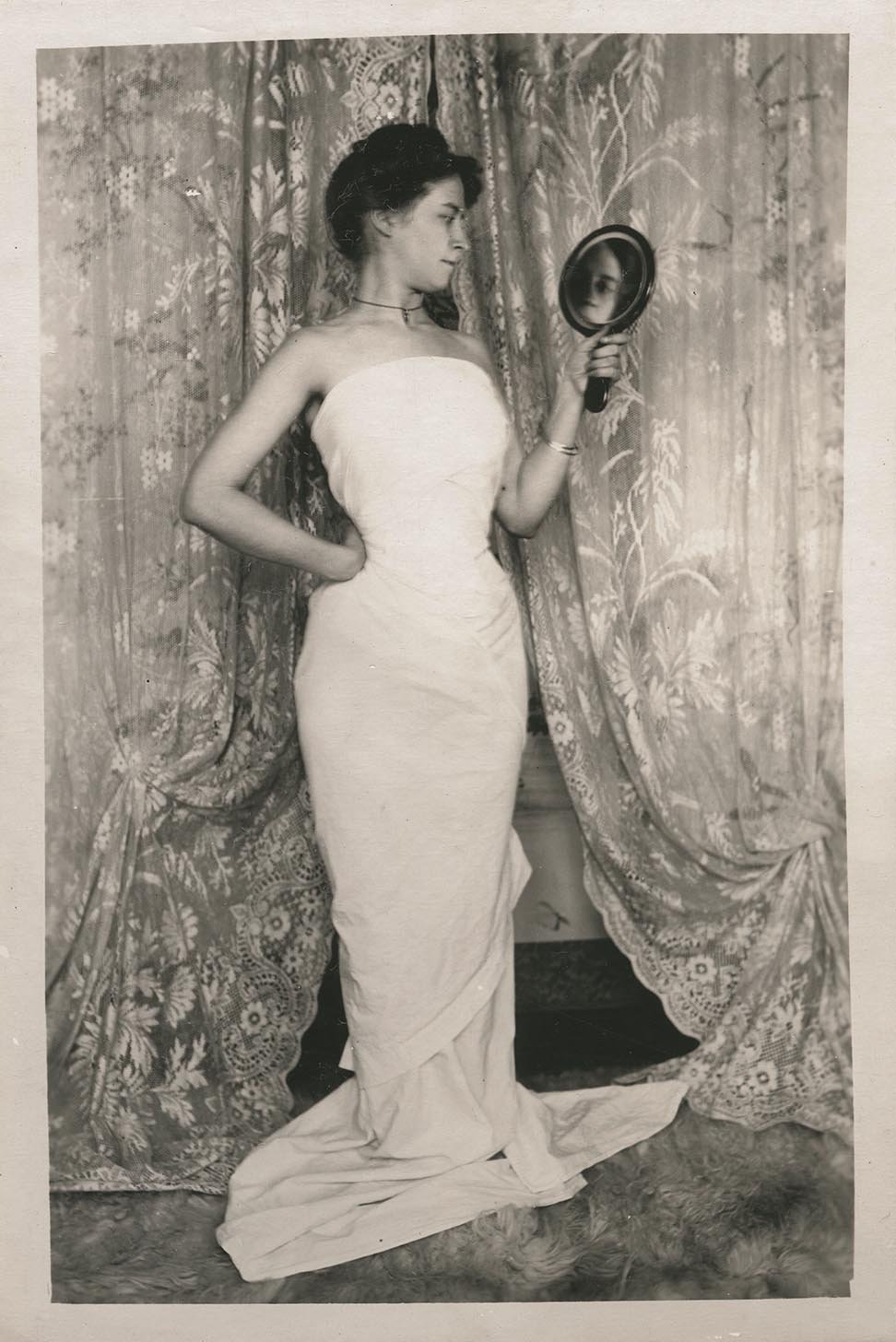 Photo of prostitute at a brothel in Pennsylvania, 1892.
