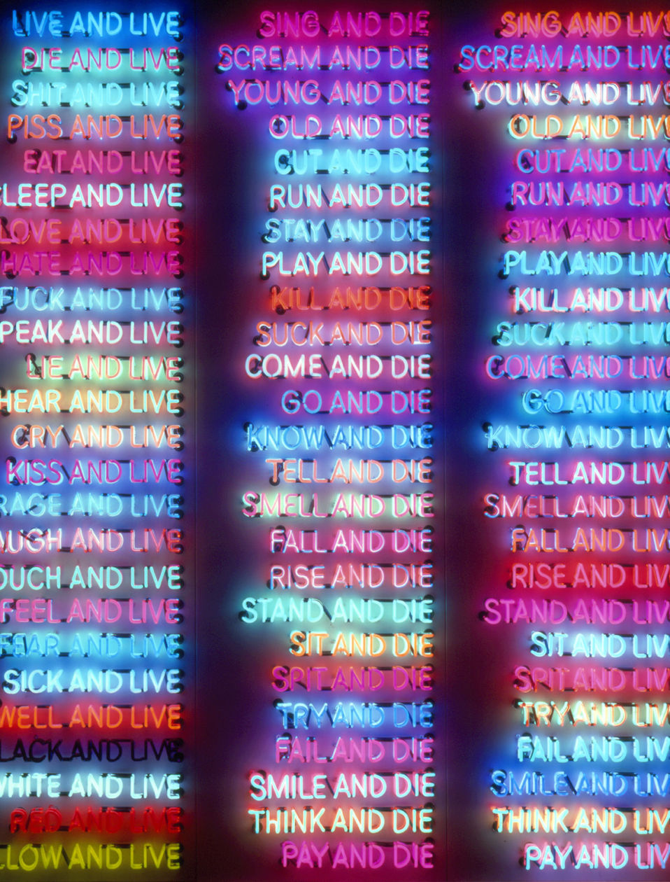 Artwork by Bruce Nauman