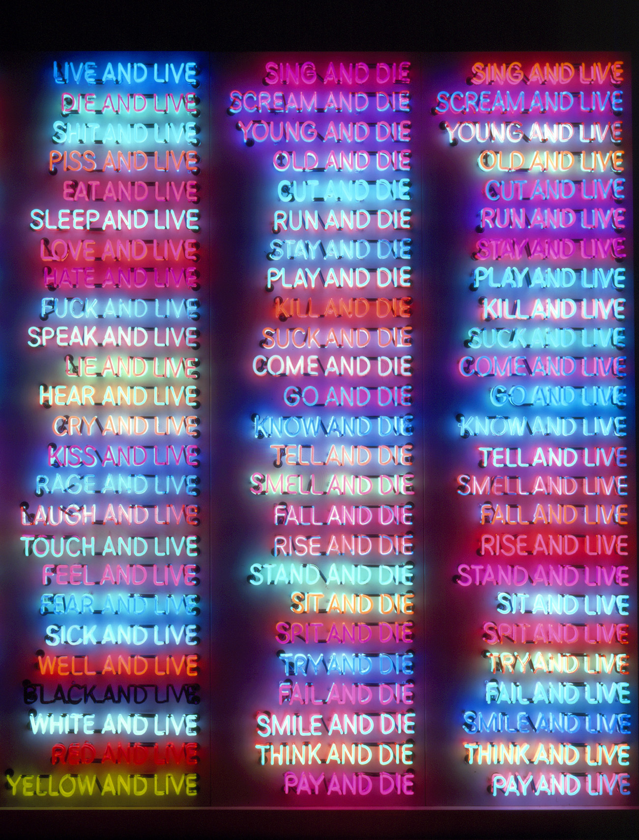 Artwork by Bruce Nauman