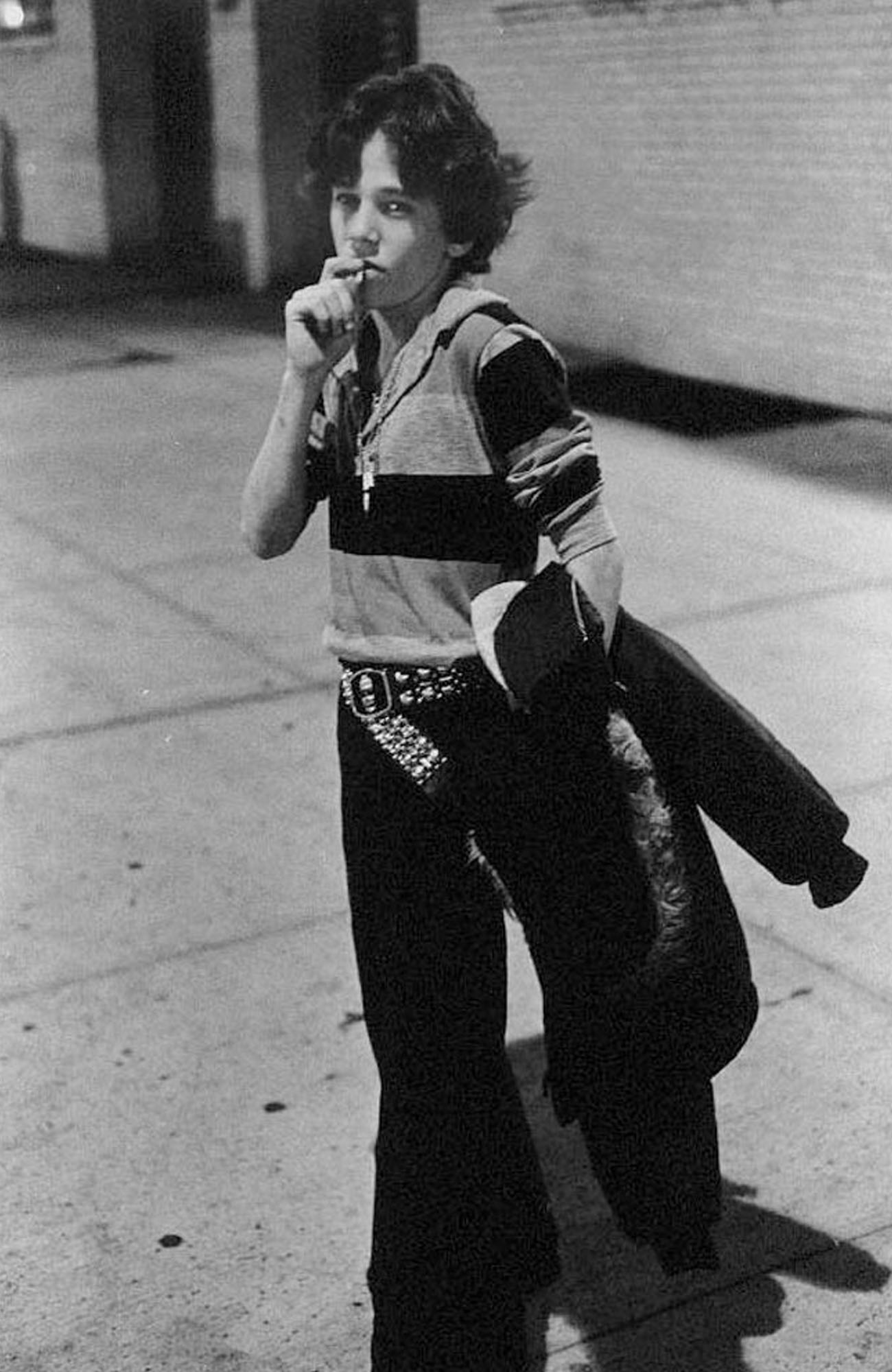 picture of a boy smoking a cigarette