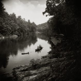 sally man print of the Maury River in Virginia