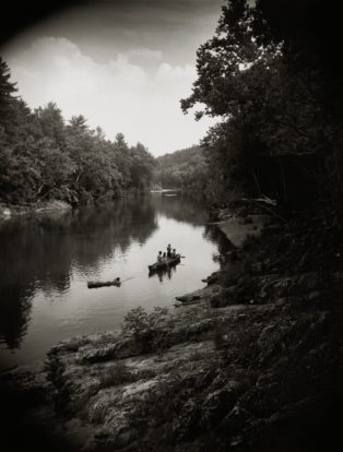 sally man print of the Maury River in Virginia