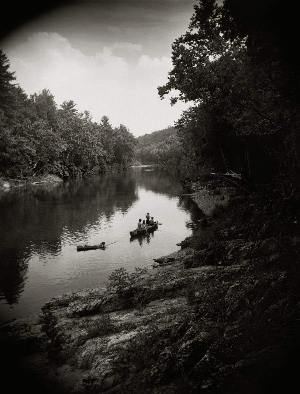 sally man print of the Maury River in Virginia