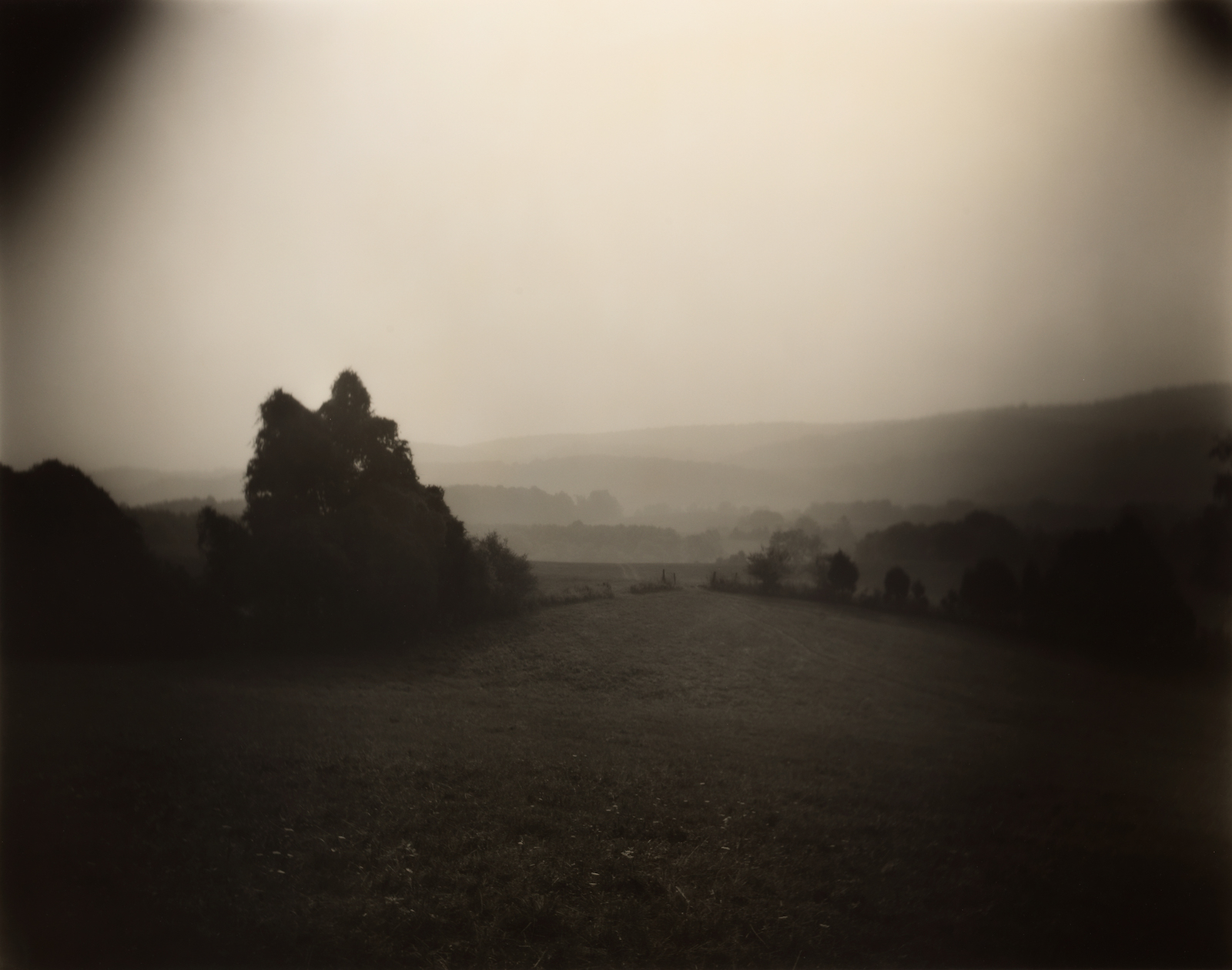 sally man photograph of Virginia on a foggy morning
