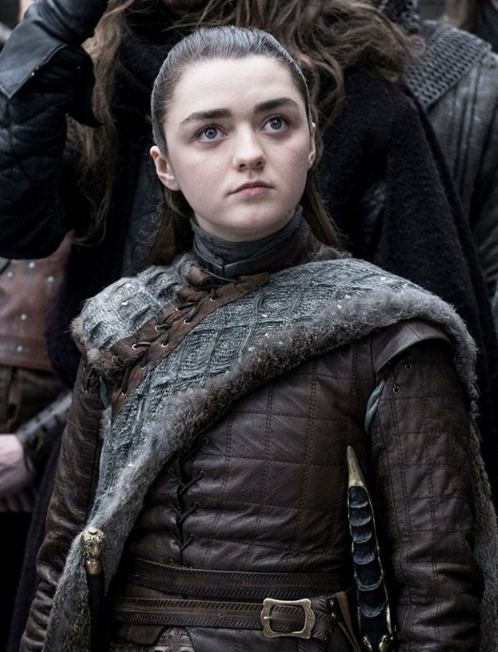 Game of Thrones Arya Wearing Leather Ensemble