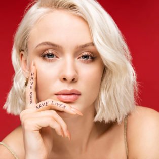 Zara Larsson Fingers Portrait