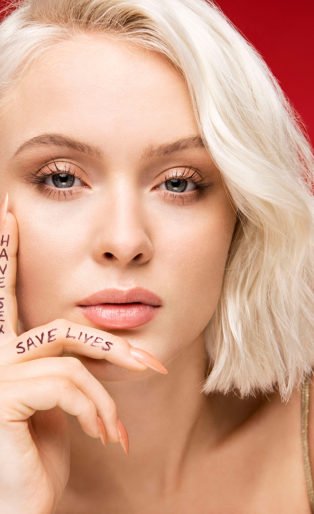 Zara Larsson Fingers Portrait
