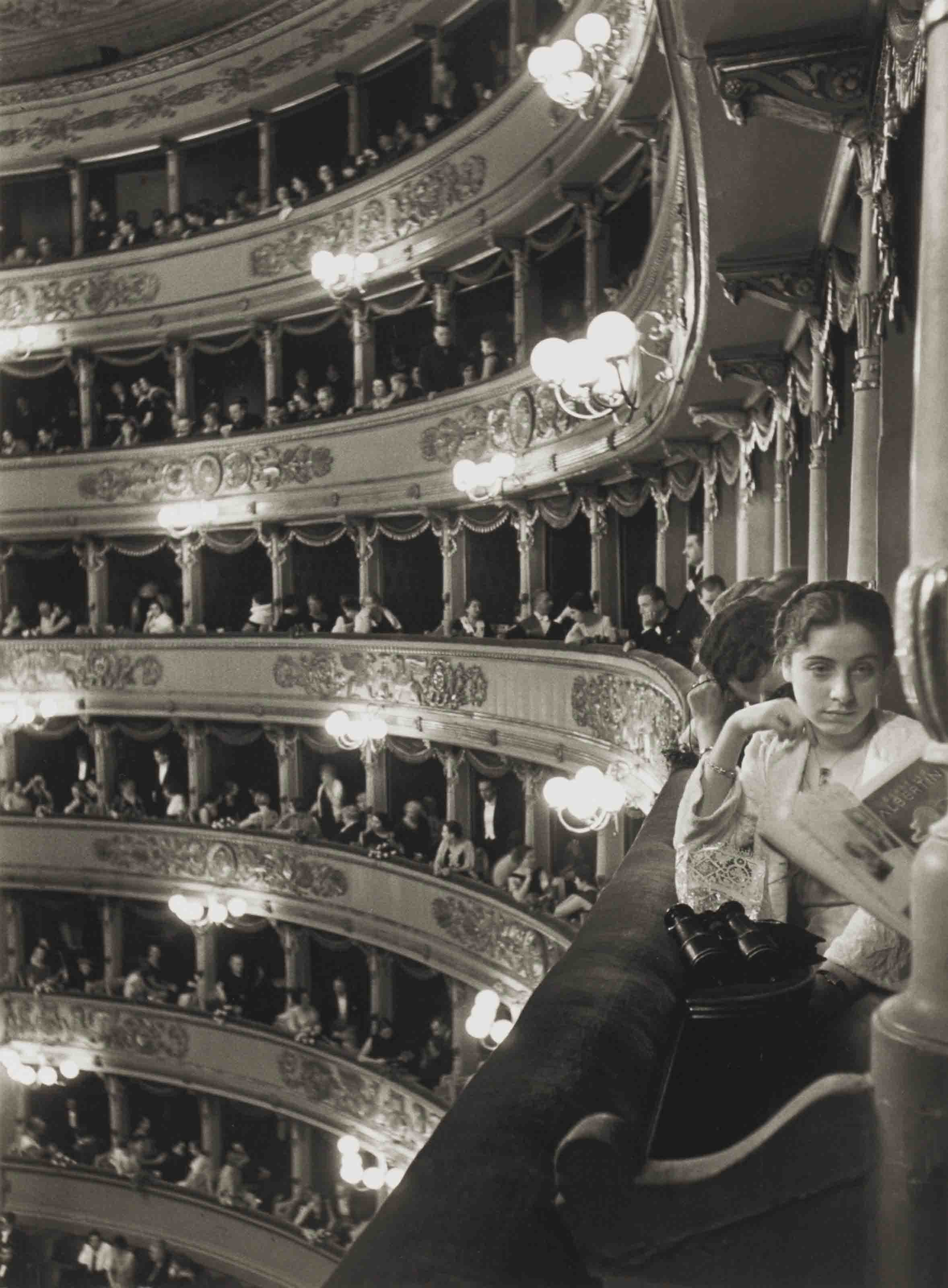 Woman at La Scala, Milan, 1933 by alfred eisenstaedt