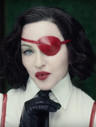 Madonna red eye patch