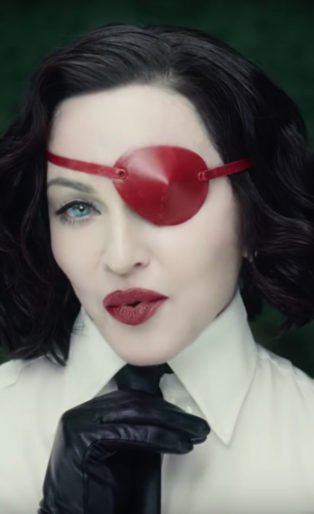 Madonna red eye patch