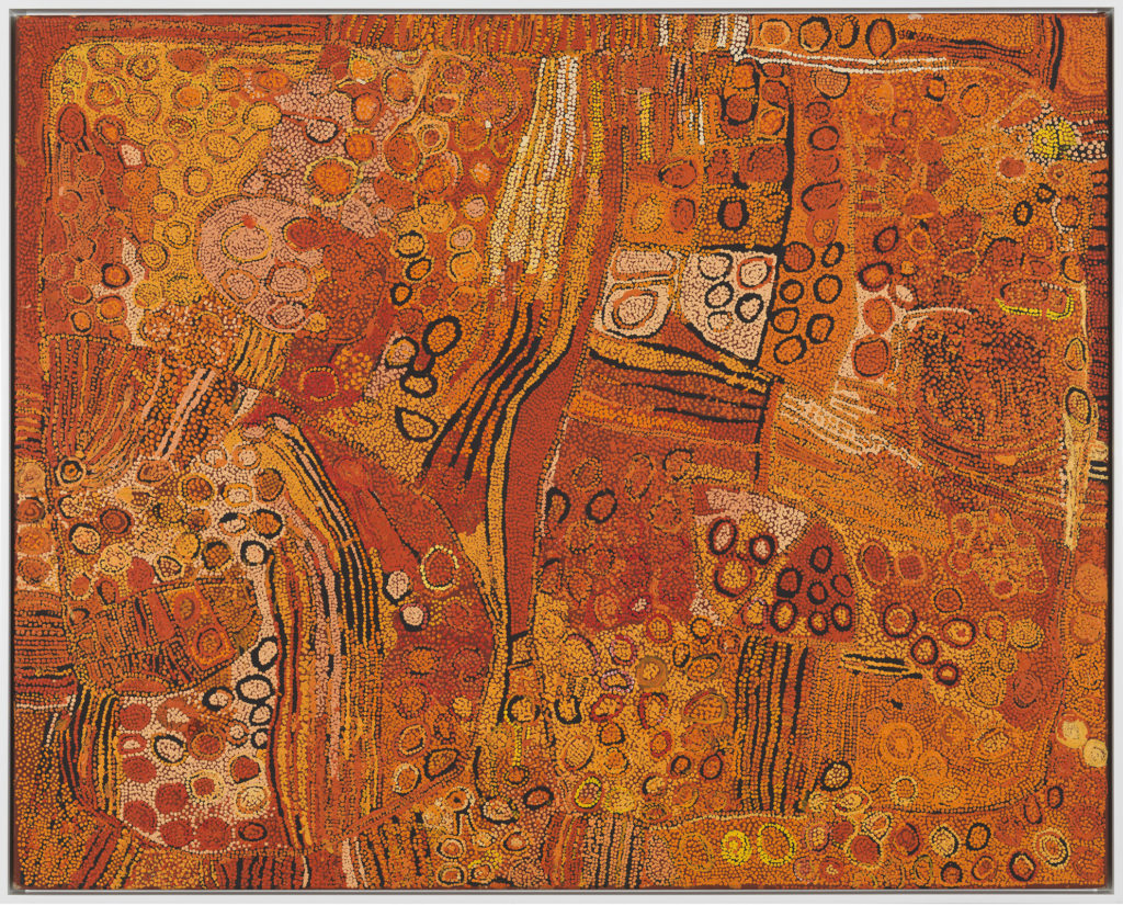 Painting by Naata Nungurrayi