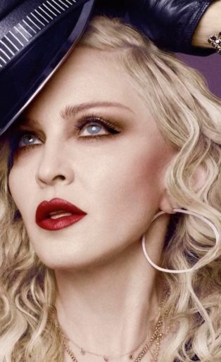 Madonna black hat
