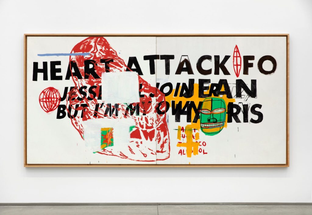 Painting by Andy Warhol and Jean-Michel Basquiat