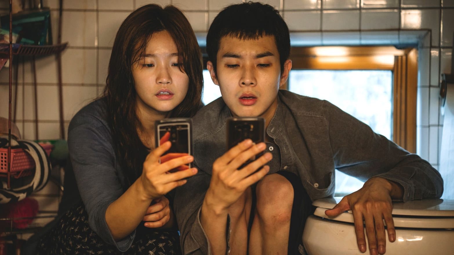 A still from Parasite
