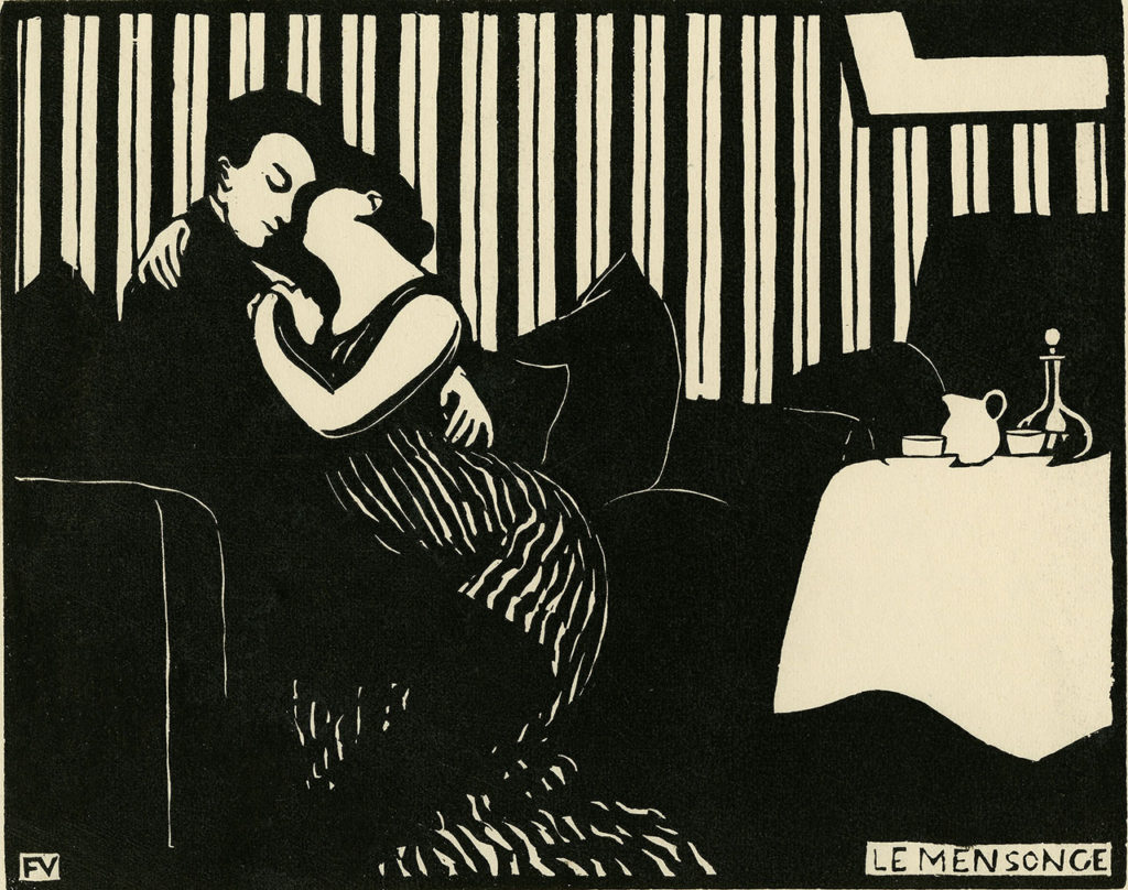 Intimacies I the Lie by Money by Murder by The Visit by Félix Vallotton