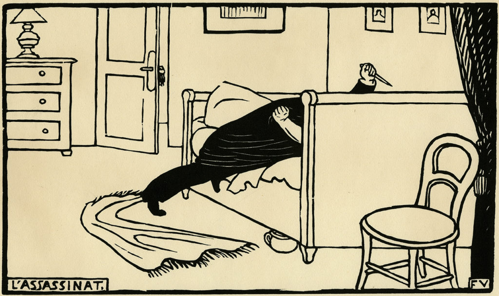 Murder by The Visit by Félix Vallotton