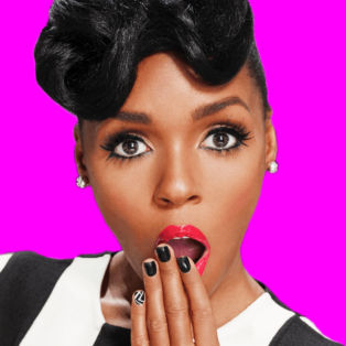 janelle monae pink background