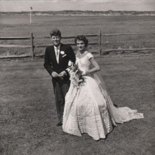John F. Kennedy & Jacqueline Bouvier on Their Wedding Day, Newport, Rhode Island by Toni Frissell courtesy of Keith de Lellis Gallery