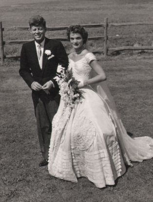John F. Kennedy & Jacqueline Bouvier on Their Wedding Day, Newport, Rhode Island by Toni Frissell courtesy of Keith de Lellis Gallery