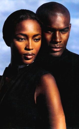 Tyson Beckford and Naomi Campbell for Ralph Lauren