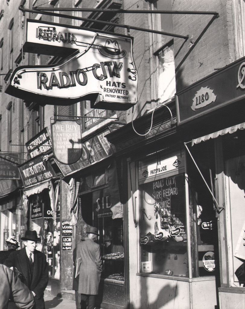 Todd Webb, Shops at Sixth Avenue near Rockefeller Center, 1947