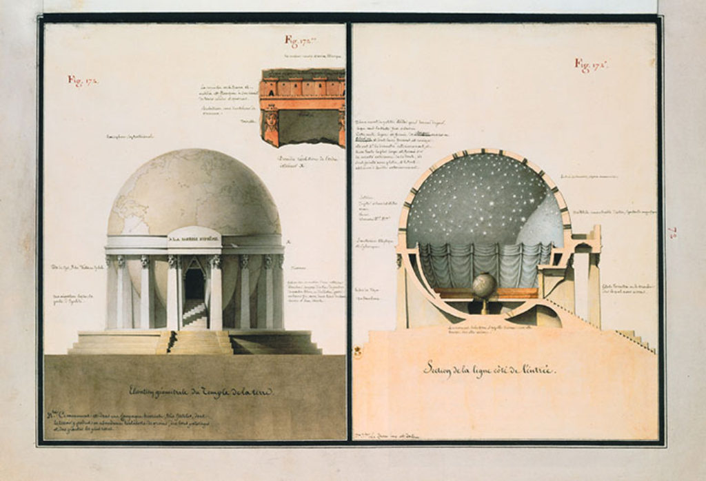Lequeu, Elevation geometrale du temple de la Terre