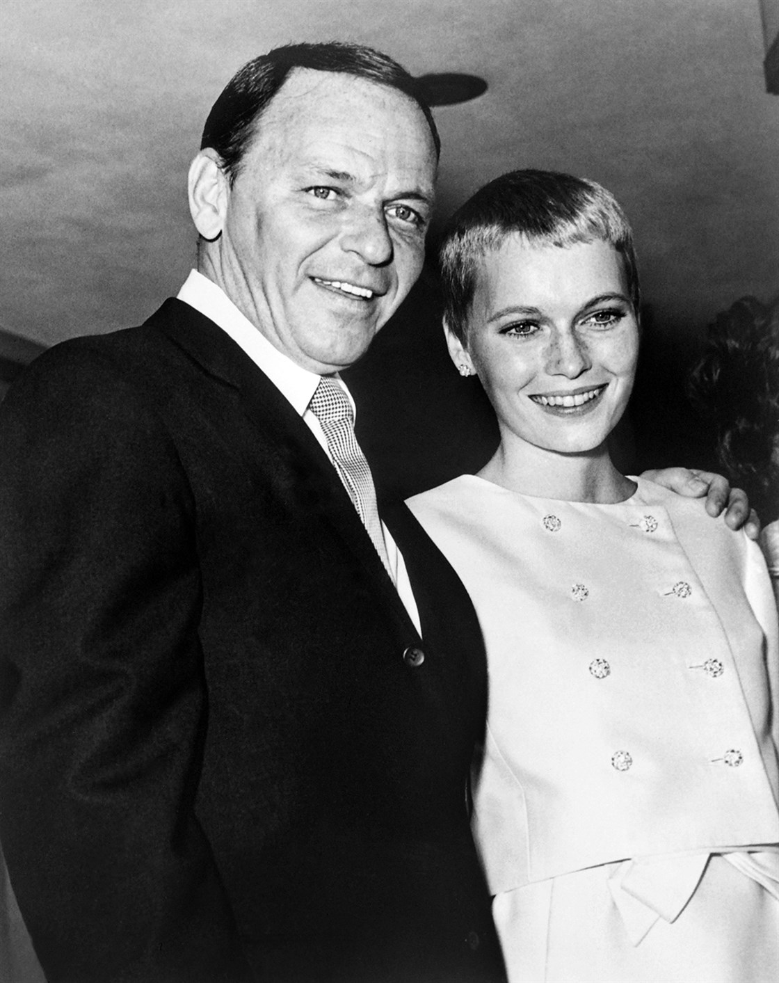 Frank Sinatra and Mia Farrow