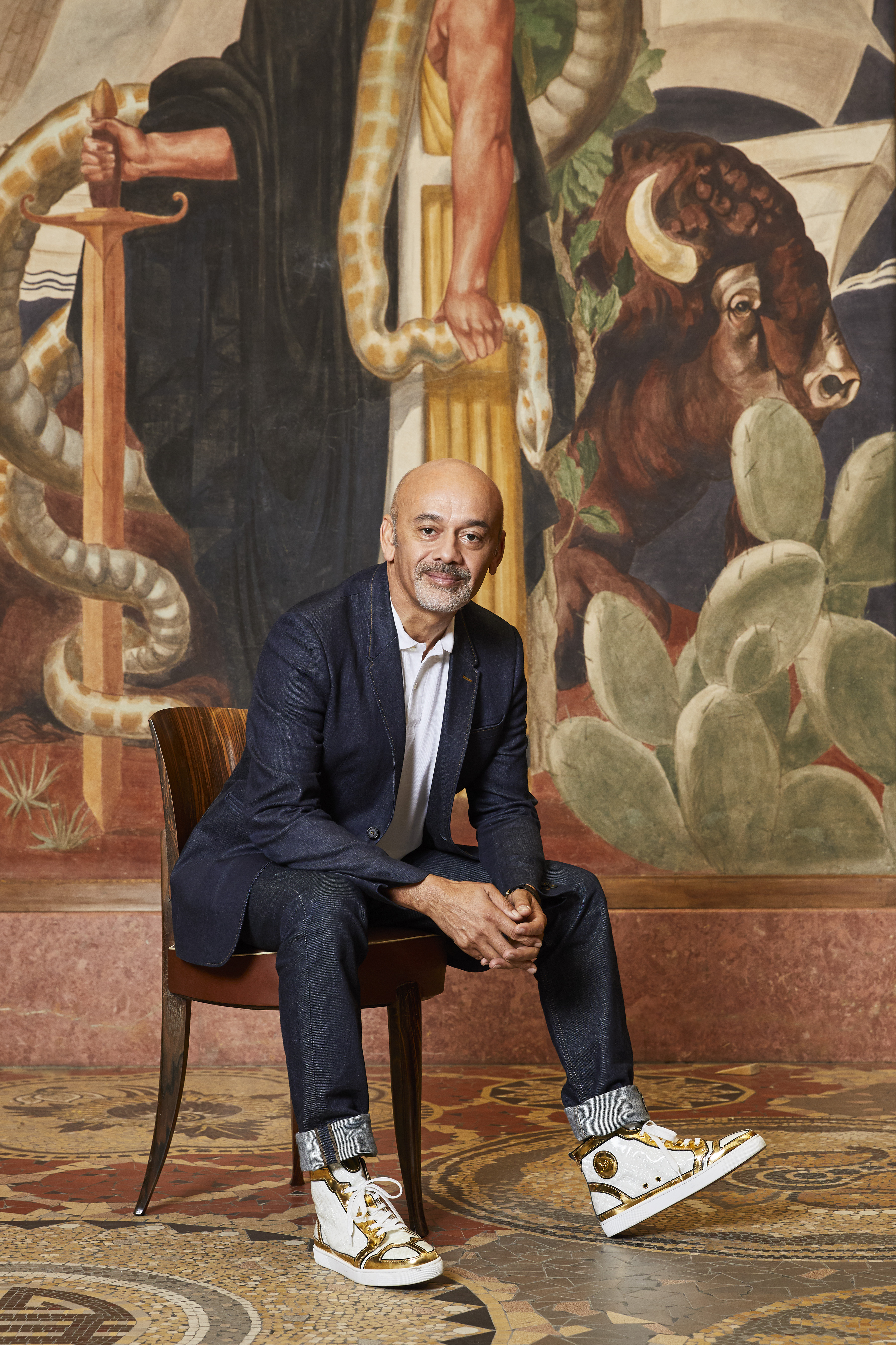 Christian Louboutin at the Palais de la Porte DorÇe - Credit Courtesy of Christian Loubout