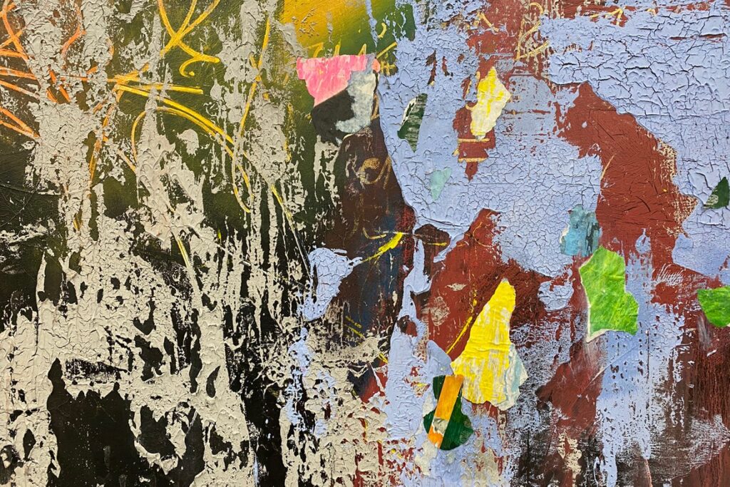 José Parlá - The International Illegal Constrict Against Indigenous People; Courtesy of The Bronx Museum