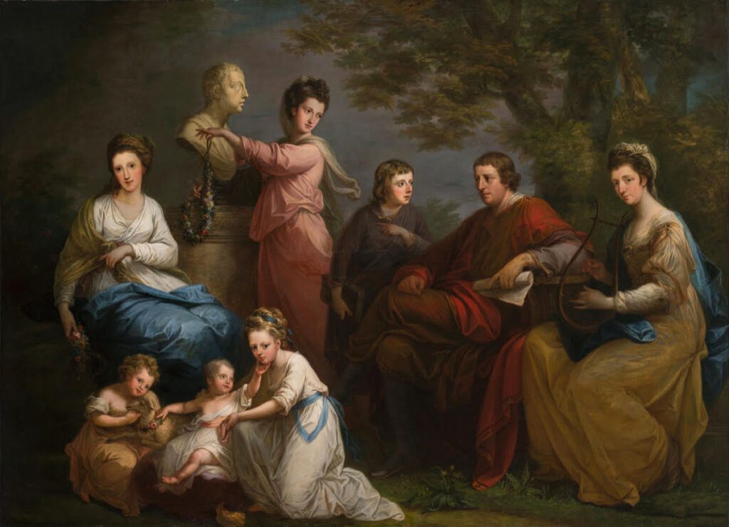Angelica Kauffman, The Family of the Earl Gower, 1772; Oil on canvas, 59 1/4 x 82 in.; National Museum of Women in the Arts, Gift of Wallace and Wilhelmina Holladay; Photo by Lee Stalsworth