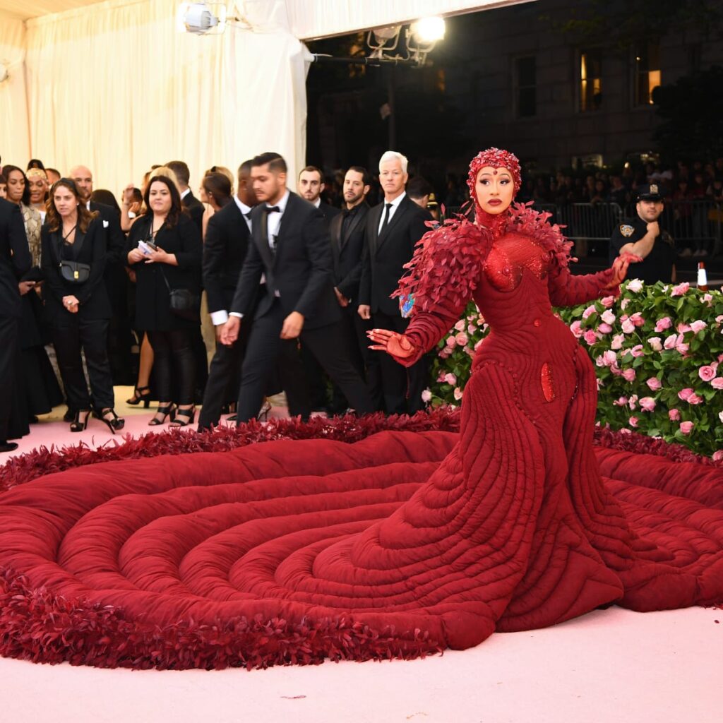 Cardi B in Thom Browne