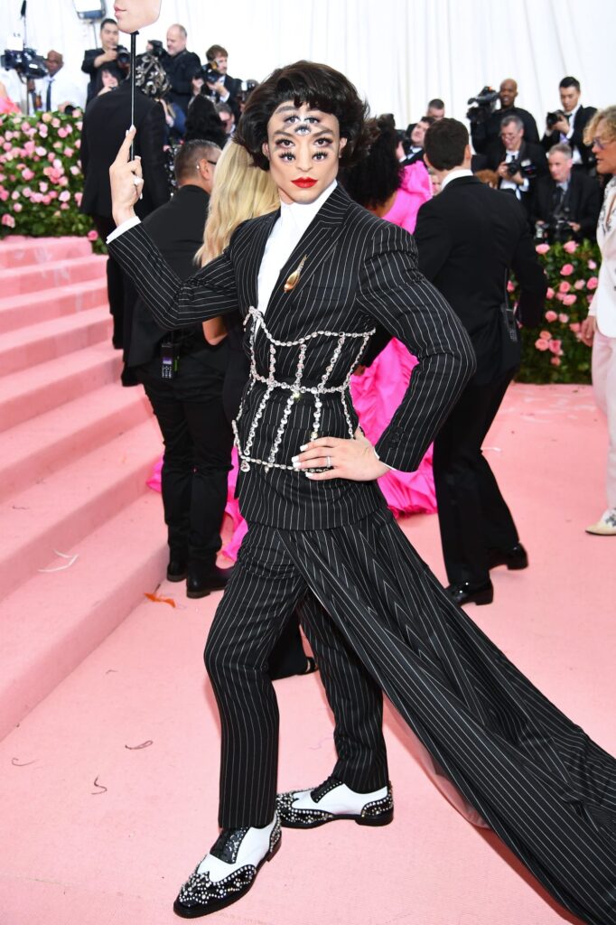 Ezra Miller in Burberry