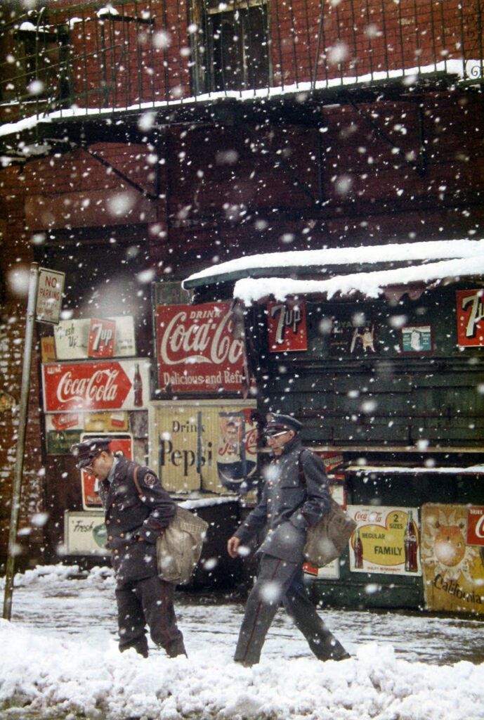 Postmen, 1952 Saul Leiter Foundation, courtesy Howard Greenberg Gallery, New York