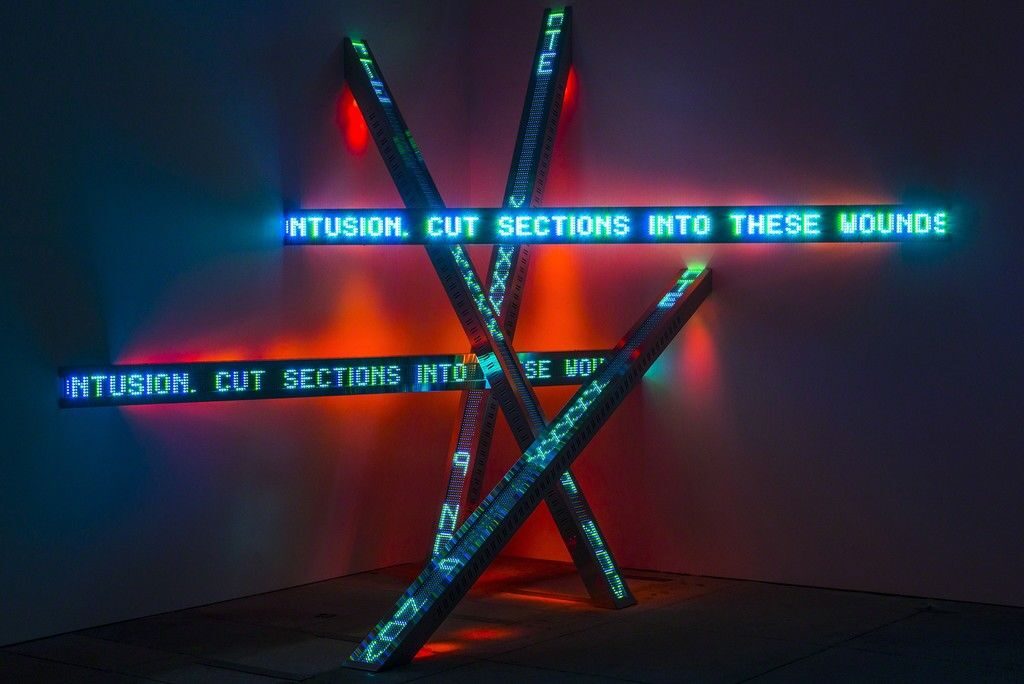 All Fall, Text Tusisms, Jenny Holzer, 2012