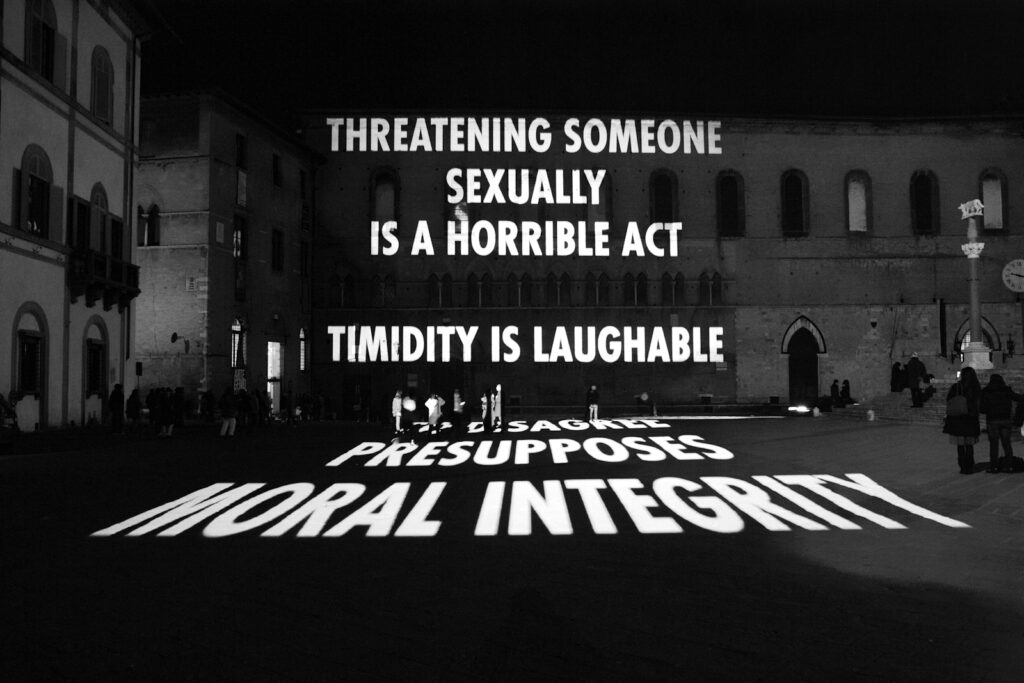 Projections, Sienna, Jenny Holzer, 2009