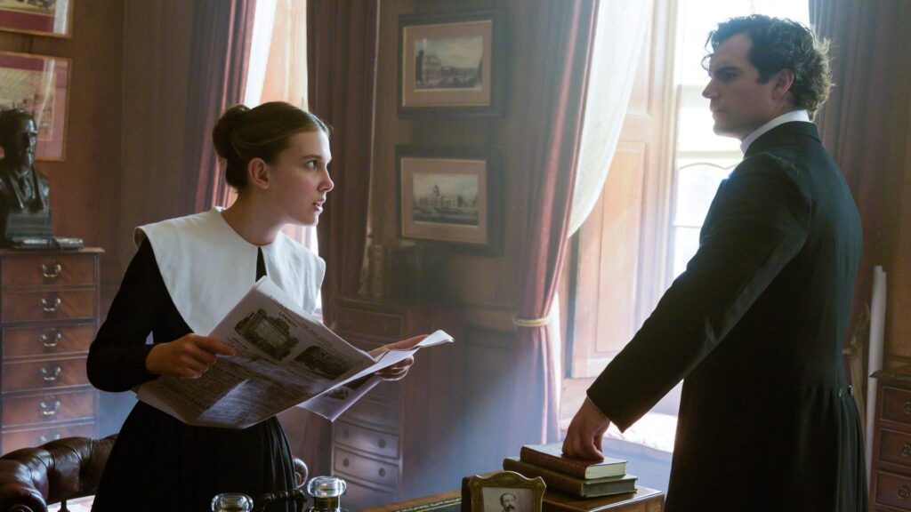 enola holmes millie bobby brown henry cavill