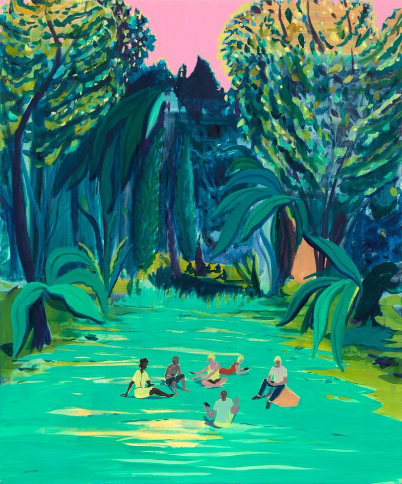 Park People vs Forest People, 2020, Jules de Balincourt