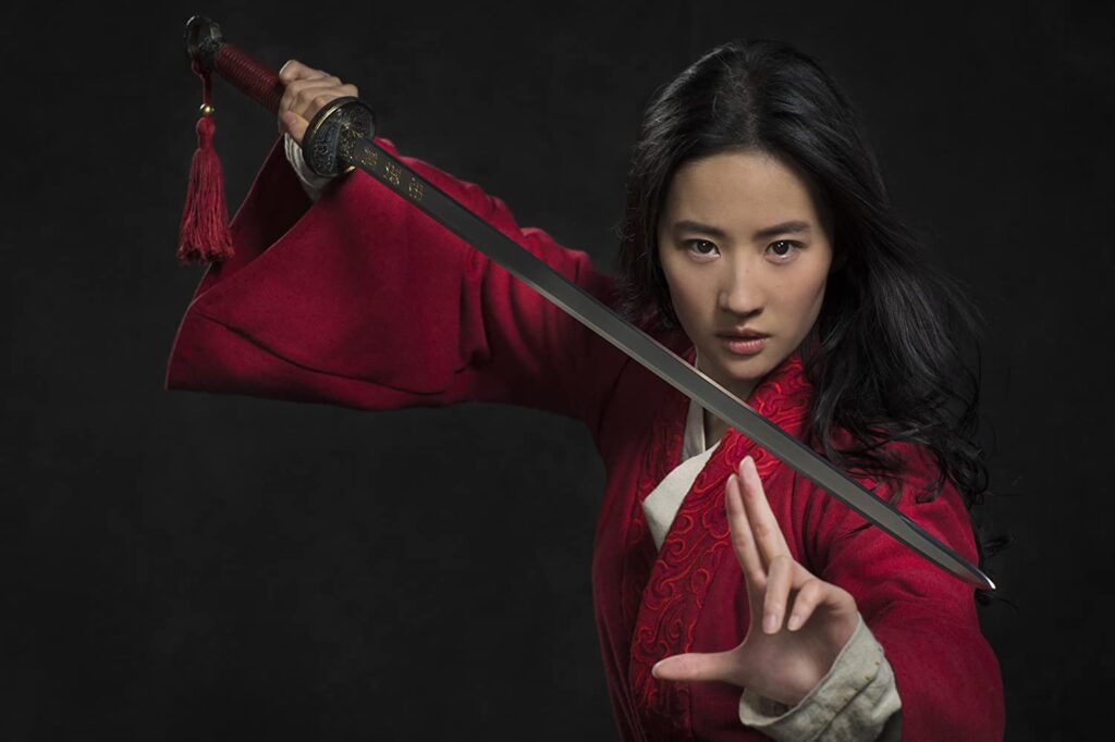 Yifei Liu in Disney's Mulan, which is postponed