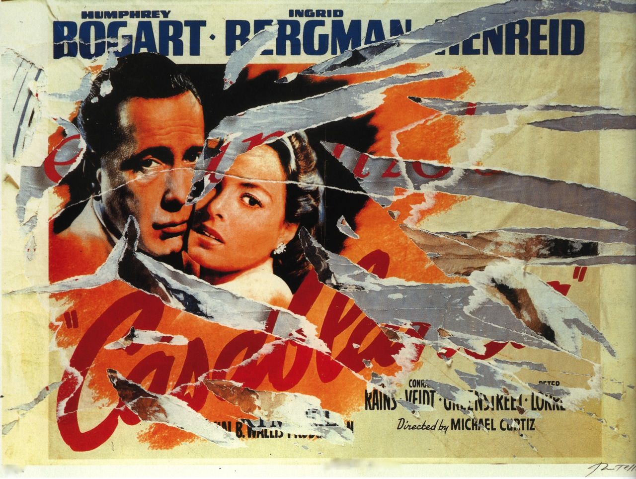 Mimmo Rotella, A Love in Casablanca, 1963