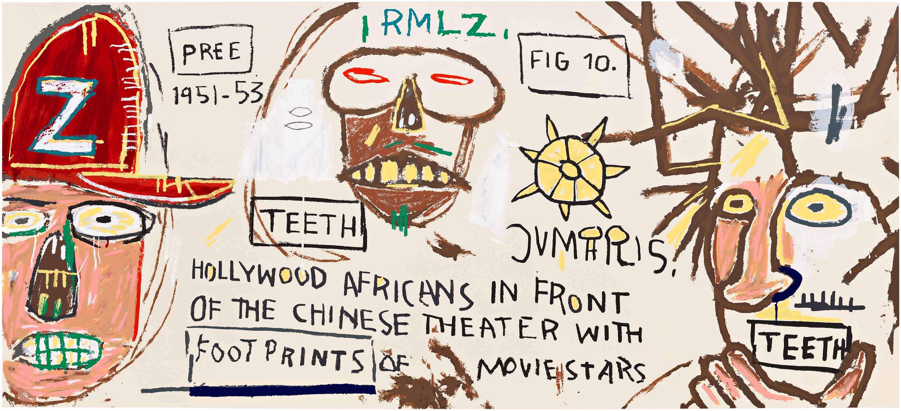 Hollywood Africans in Front of the Chinese Theater w Footprints of Movie Stars