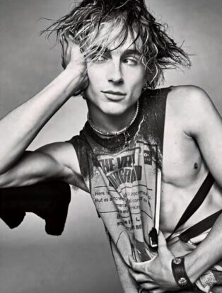 timothee chalamet in black and white