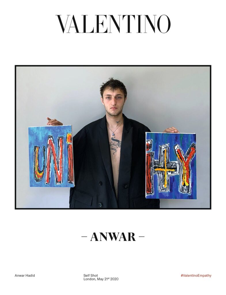 Anwar Hadid, Valentino's Empathy campaign