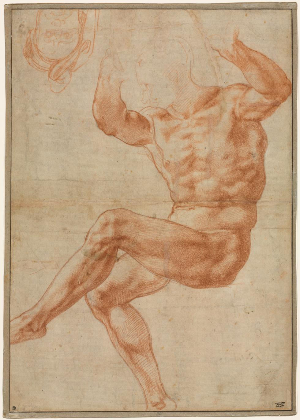 Study for the Nude Youth over the Prophet Daniel